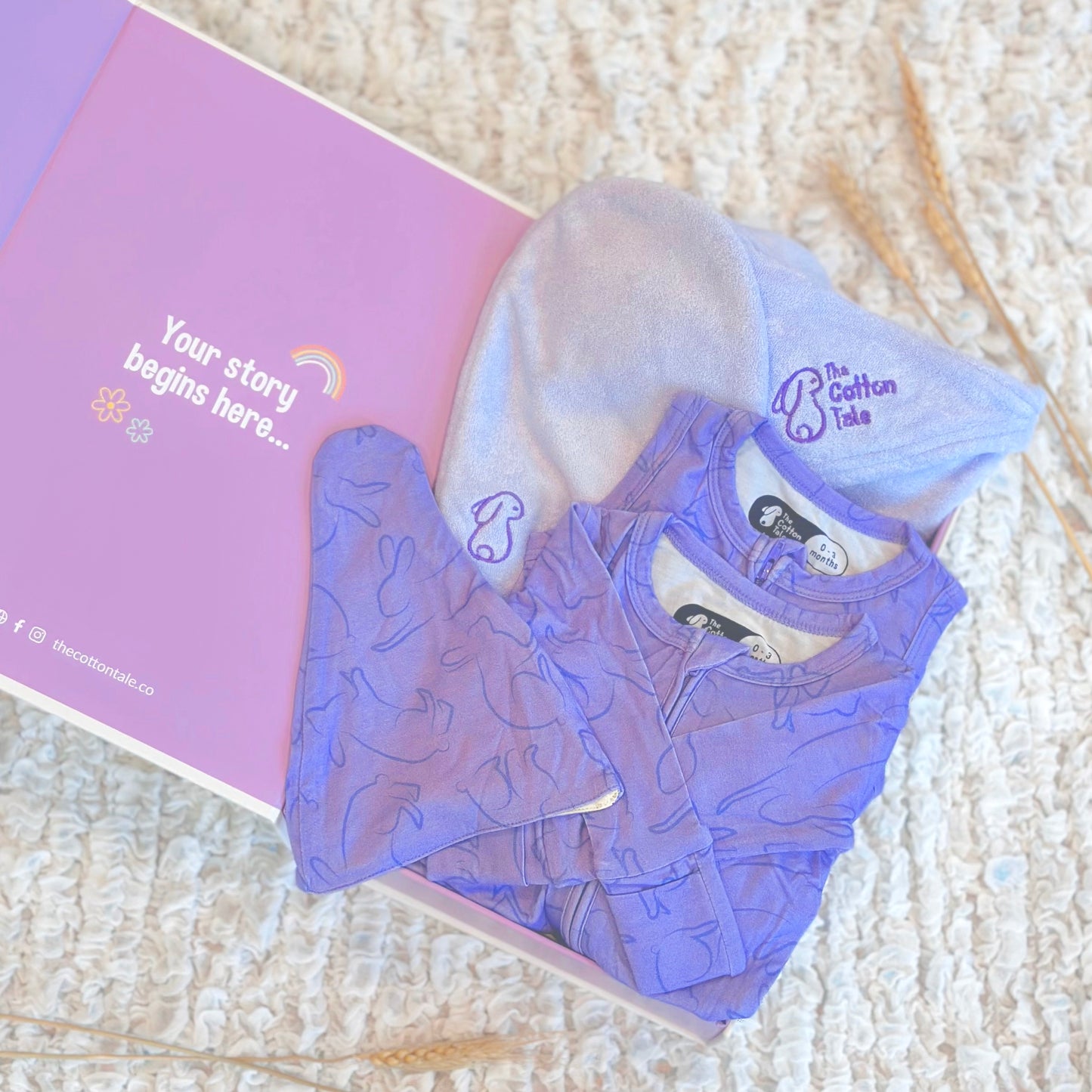 Cotton Tale Newborn Gift Set - Wisteria