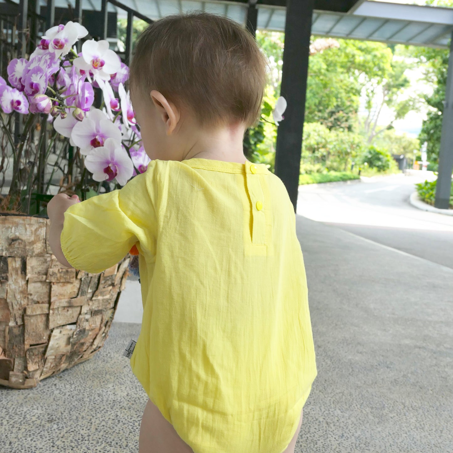 Jeanette Tassels Onesie - Yellow