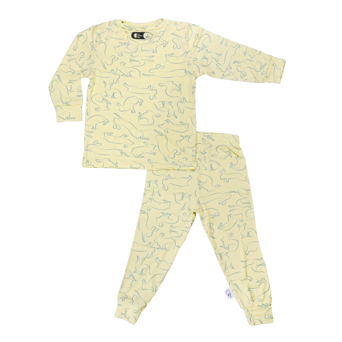 Whimsical Bunny Kids Pyjamas - All Over Print