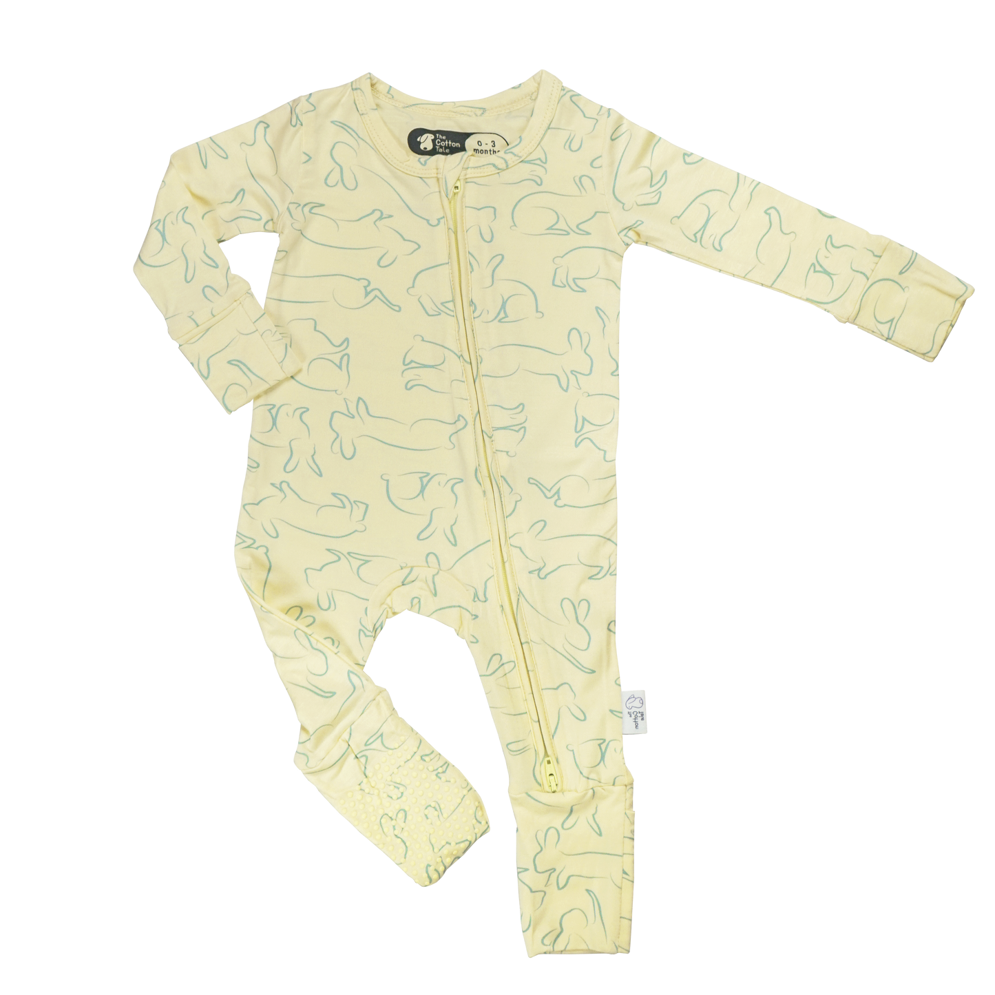 Whimsical Bunny Zip Pyjamas