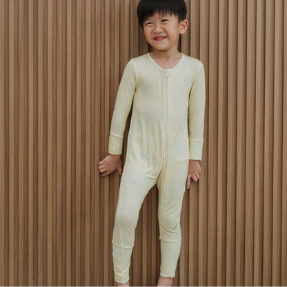 Bamboo Zip Pyjamas — Golden Petal