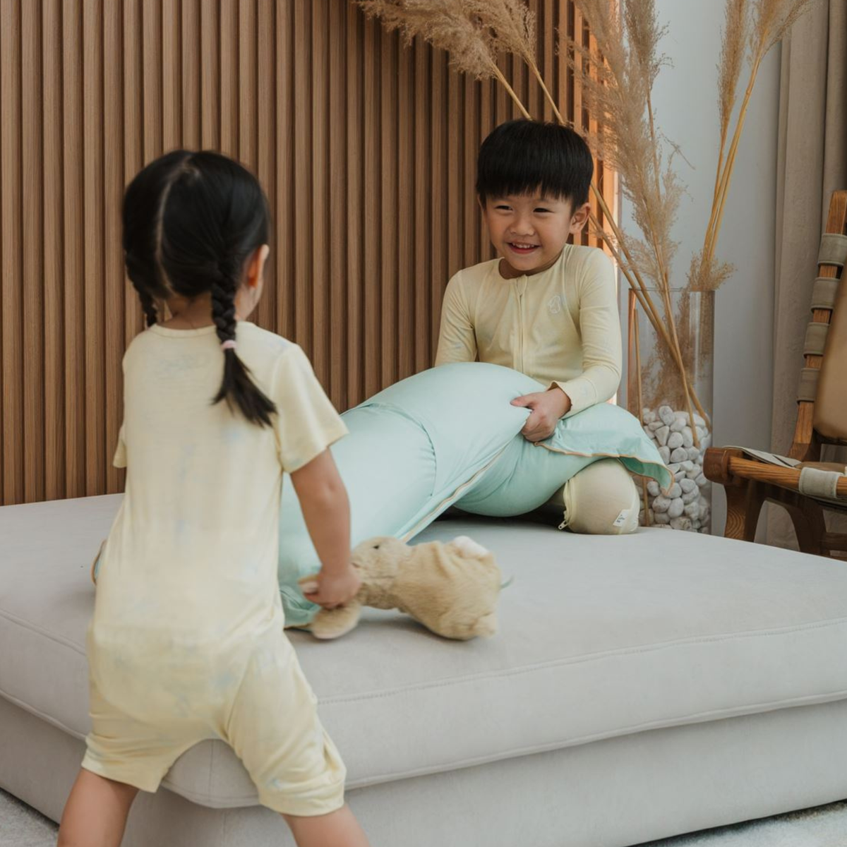 Bamboo Zip Pyjamas — Golden Petal