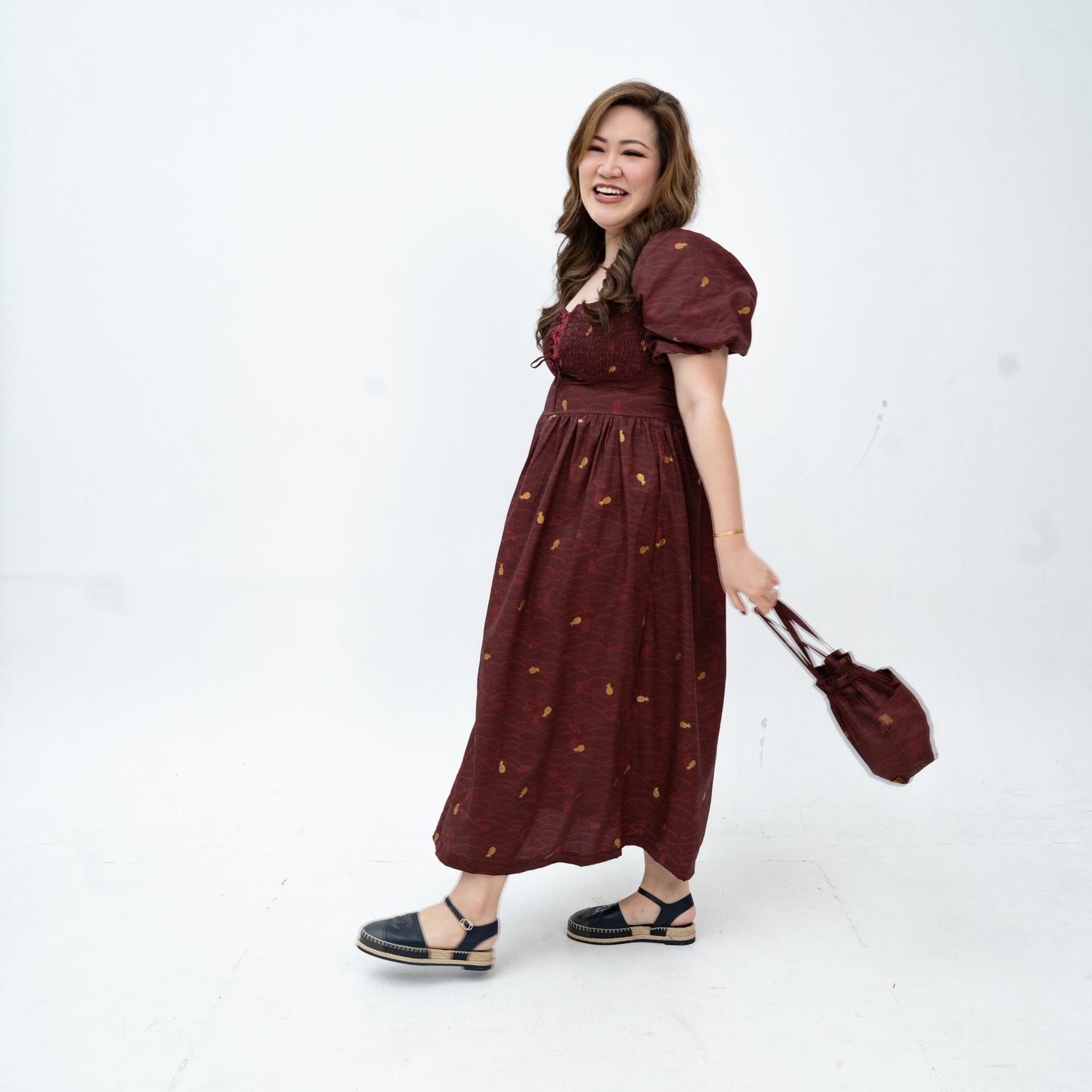 (Preorder) Tides of Treasure Smocked Maxi Dress