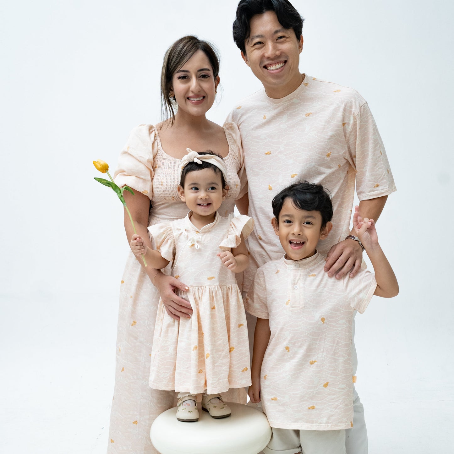 (Preorder) Tides of Treasure Mandarin Collar Kids Dress