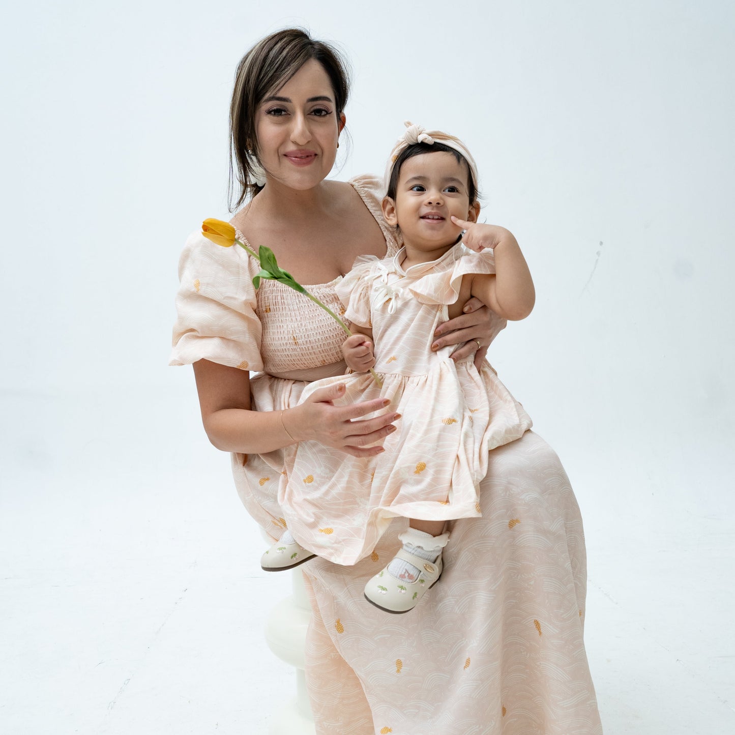 (Preorder) Tides of Treasure Mandarin Collar Kids Dress