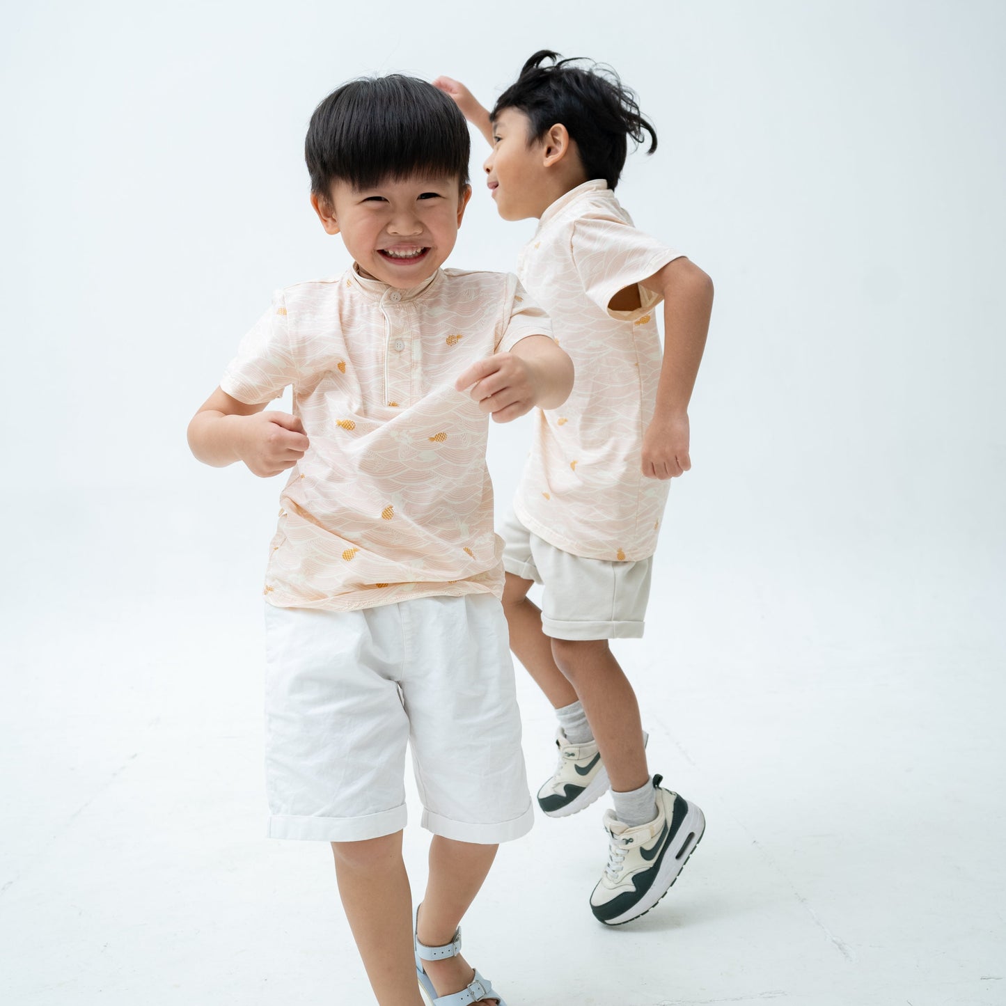 (Preorder) Tides of Treasure Mandarin Collar Kids Tshirt