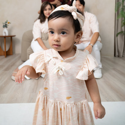 (Preorder) Tides of Treasure Mandarin Collar Kids Dress