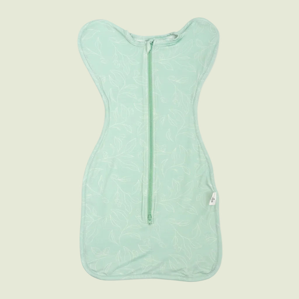 Bamboo Zip Swaddle — Bunny Foliage