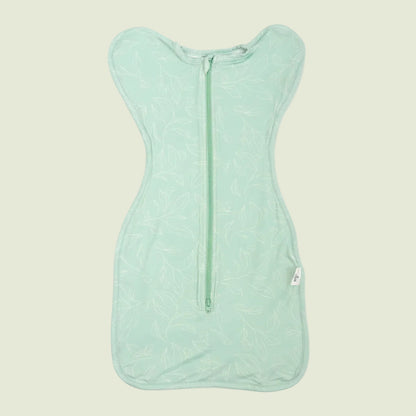 Bamboo Zip Swaddle — Bunny Foliage