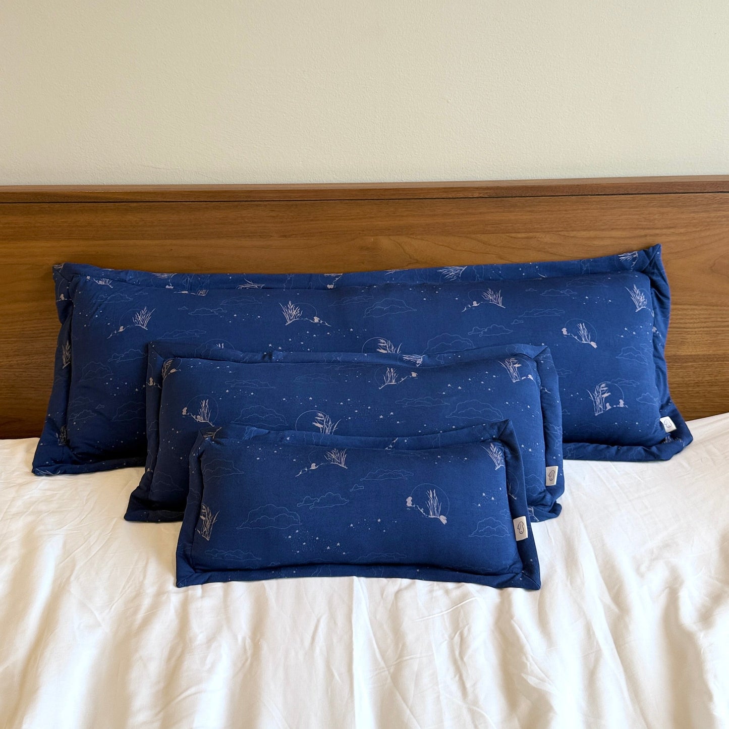 Bamboo Pillow — Moonlit Rabbit