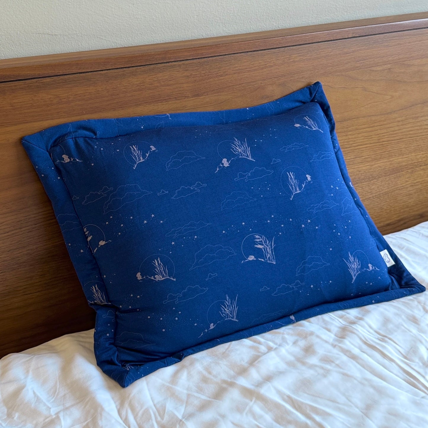 Bamboo Pillow — Moonlit Rabbit