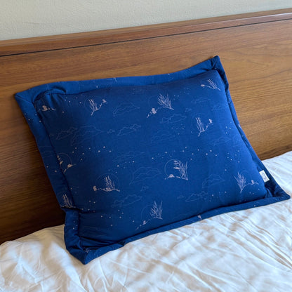 Bamboo Pillow — Moonlit Rabbit