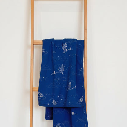 Bamboo Swaddle Blanket — Moonlit Rabbit