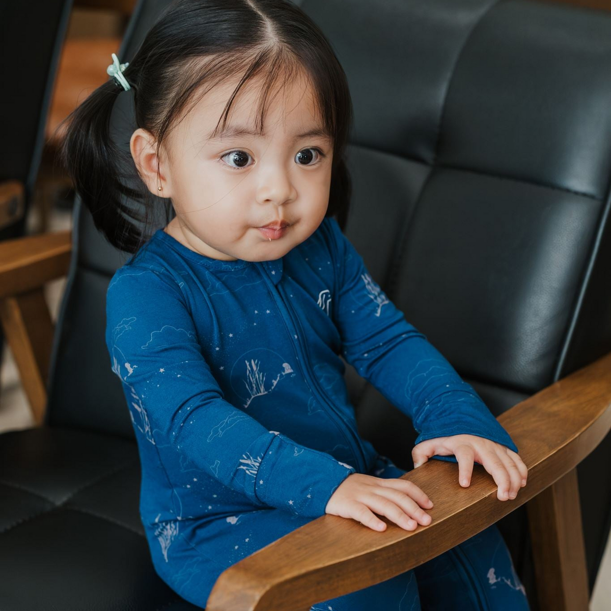 Moonlit Rabbit Zip Pyjamas