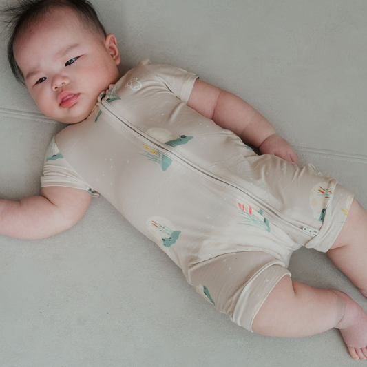 Bamboo Zip Shortall — Moonlit Rabbit