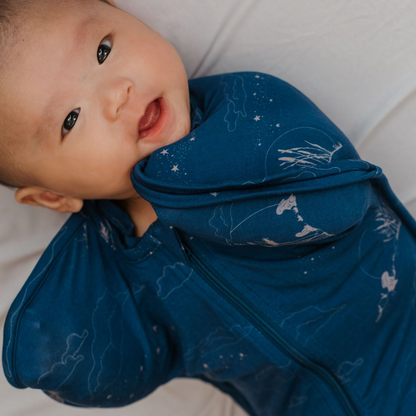 Bamboo Zip Swaddle — Moonlit Rabbit